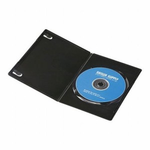 【5個セット 10枚×5 】 サンワサプライ スリムDVDトールケース 1枚収納・10枚セット・ブラック DVD-TU1-10BKNX5(代引不可)【送料無料】