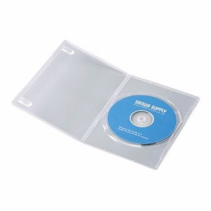 【5個セット 10枚×5 】 サンワサプライ スリムDVDトールケース 1枚収納・10枚セット・クリア DVD-TU1-10CLNX5(代引不可)【送料無料】