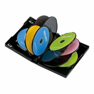 【5個セット 3枚×5 】 サンワサプライ DVDトールケース 10枚収納・3枚セット・ブラック DVD-TW10-03BKNX5(代引不可)【送料無料】