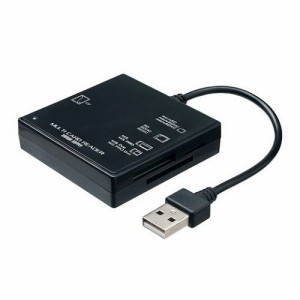 【5個セット】 サンワサプライ USB2.0 カードリーダー ブラック ADR-ML23BKNX5(代引不可)【送料無料】