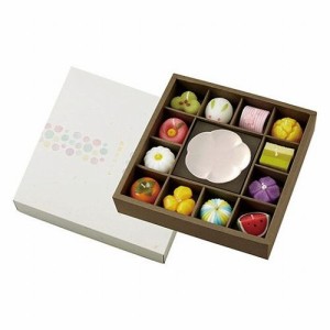 カメヤマ 和菓子型キャンドル・皿セット 1305-072(代引不可)【送料無料】