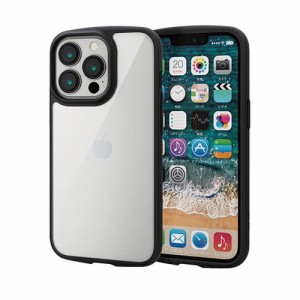 エレコム iPhone 13 Pro TOUGH SLIM LITE フレームカラー PM-A21CTSLFCBK(代引不可)【送料無料】