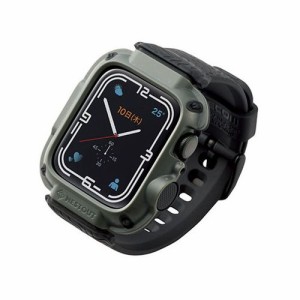 エレコム Apple Watch41mm用NESTOUT WALK バンパーバンド一体型 AW-21BBBNESTKH(代引不可)