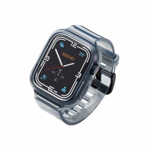 エレコム Apple Watch41mm用ソフトバンパーバンド一体型 AW-21BBBUBKC(代引不可)【送料無料】