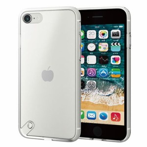 エレコム iPhone SE 第3世代 ハイブリッドケース スタンダード シルキークリア PM-A22SHVCKMCR(代引不可)