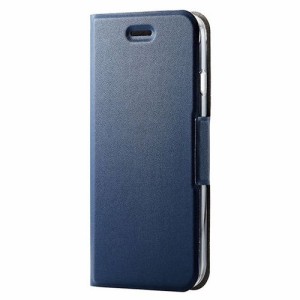 エレコム iPhone SE 第3世代 レザーケース 手帳型 UltraSlim 磁石付 クリアケース PM-A22SPLFUNV(代引不可)