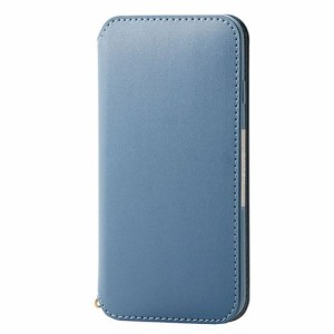 エレコム iPhone SE 第3世代 レザーケース 手帳型 NEUTZ 磁石付 ブルー PM-A22SPLFY2BU(代引不可)【送料無料】