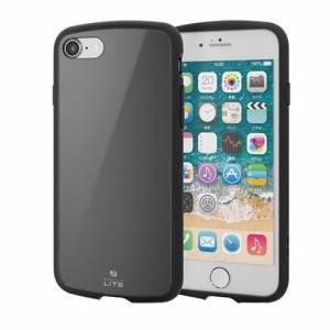 エレコム iPhone SE 第3世代 ハイブリッドケース TOUGH SLIM LITE ブラック PM-A22STSLBK(代引不可)