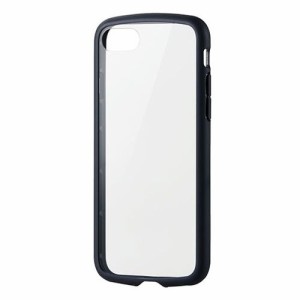 エレコム iPhone SE 第3世代 TOUGH SLIM LITE フレームカラー 背面ガラス PM-A22STSLFCGBK(代引不可)
