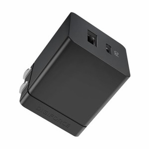 デジフォース Cube キューブ型PD充電器 20W 1A1C ブラック D0061BK(代引不可)