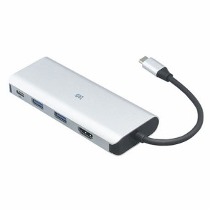 ラトックシステム USB Type-C マルチアダプター HDMI PD USBハブ RS-UCHD-PHZ パソコン パソコン周辺機器 アダプタ(代引不可)【送料無料