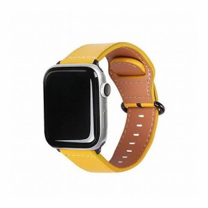 EGARDEN GENUINE LEATHER STRAP for Apple Watch 49/45/44/42mm Apple Watch用バンド イエロー EGD20586AW(代引不可)