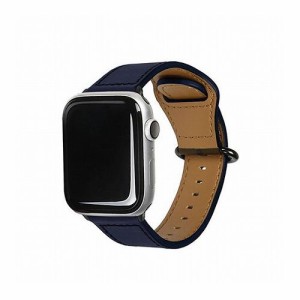 EGARDEN GENUINE LEATHER STRAP for Apple Watch 49/45/44/42mm Apple Watch用バンド ネイビー EGD20587AW(代引不可)