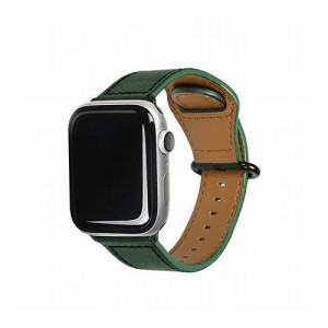 EGARDEN GENUINE LEATHER STRAP for Apple Watch 49/45/44/42mm Apple Watch用バンド ディープグリーン EGD20589AW(代引不可)