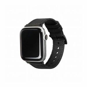 EGARDEN GENUINE LEATHER STRAP AIR for Apple Watch 41/40/38mm Apple Watch用バンド ブラック EGD20599AW(代引不可)【送料無料】