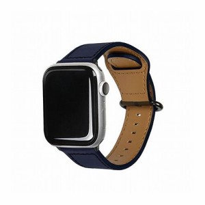 EGARDEN GENUINE LEATHER STRAP for Apple Watch 41/40/38mm Apple Watch用バンド ネイビー EGD20601AW(代引不可)【送料無料】