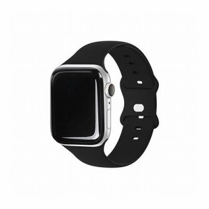 EGARDEN SILICONE BAND for Apple Watch 49/45/44/42mm Apple Watch用バンド ブラック EGD21777AWBK(代引不可)