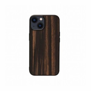 Man & Wood 天然木ケース for iPhone 14 Ebony 背面カバー型 I23621i14(代引不可)