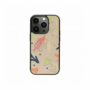 Man & Wood 天然木ケース for iPhone 14 Pro Botanik Touch 2 背面カバー型 I23627i14P(代引不可)