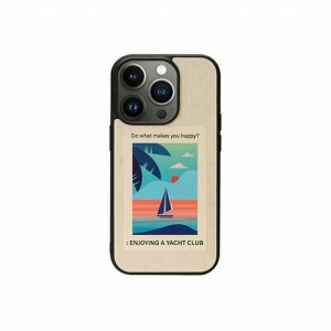 Man & Wood 天然木ケース for iPhone 14 Pro Vintage Summer 背面カバー型 I23628i14P(代引不可)