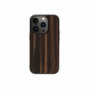 Man & Wood 天然木ケース for iPhone 14 Pro Ebony 背面カバー型 I23631i14P(代引不可)