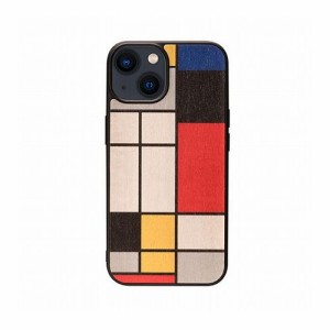 Man & Wood 天然木ケース for iPhone 14 Plus Mondrian Wood 背面カバー型 I23641i14M(代引不可)