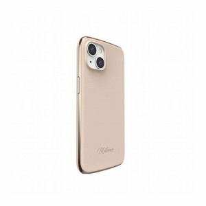 motomo INO LINE INFINITY CASE for iPhone 14/13 ウォームベージュクロームゴールド 背面カバー型 MT24273i14BG(代引不可)