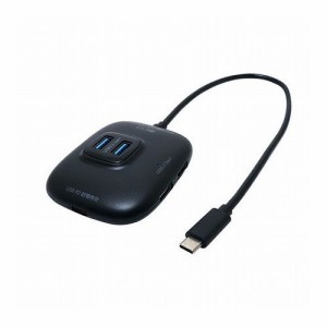 ミヨシ USB PD対応Type-C USB3.2Gen1ハブ ブラック UDS-HH01P/BK(代引不可)【送料無料】