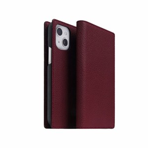 abbi SIGNATURE VINTAGE イタリアンレザーダイアリーケース for iPhone 14 ワイン 手帳型 ABS24050i14WN(代引不可)【送料無料】