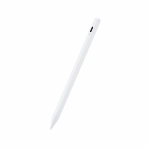 エレコム iPad用タッチペン 充電式 P-TPACSTAP05WH(代引不可)【送料無料】