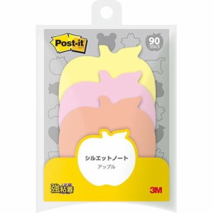 3M Post-it ポストイット シルエットノート 強粘着 アップル 3M-SSS-APR(代引不可)