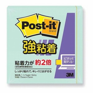 【20個セット】 3M Post-it ポストイット 強粘着ノート パステルカラー アップルグリーン 3M-654SS-AGX20(代引不可)【送料無料】