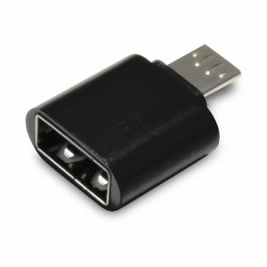 【10個セット】 日本トラストテクノロジー OTG USB(A)→MicroUSB変換コネクター(ブラック) OTGU2M-BKX10(代引不可)【送料無料】