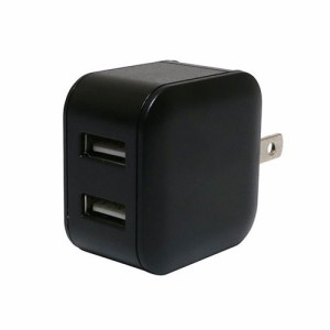 【5個セット】 ミヨシ USB-ACアダプタ 2.4A 自動出力制御機能付 ブラック IPA-US03/BKX5(代引不可)【送料無料】