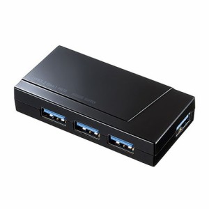 サンワサプライ USB3.2 Gen1 4ポートハブ(4ポート・バスパワー) USB-3H417BKN(代引不可)【送料無料】