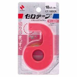 ニチバン セロテープ小巻カッター付 18mm レッド NB-CT-18DCR(代引不可)