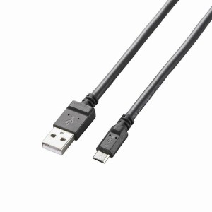 エレコム　2A対応充電専用microUSBケーブル　MPA-AMBC2U02BK