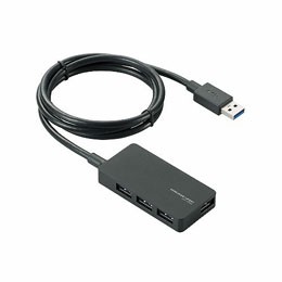 エレコム USB3.0対応ACアダプタ付き4ポートUSBハブ U3H-A408SBK【送料無料】