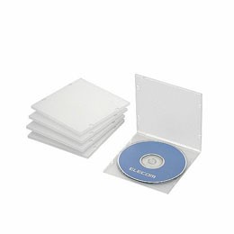 エレコム Blu-ray/DVD/CDケース(スリム/PP/1枚収納) CCD-JPCS5CR【送料無料】