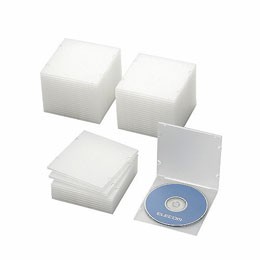 エレコム Blu-ray/DVD/CDケース(スリム/PP/1枚収納) CCD-JPCS50CR【送料無料】