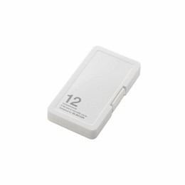 エレコム SD/microSDカードケース(プラスチックタイプ) CMC-SDCPP12WH【送料無料】