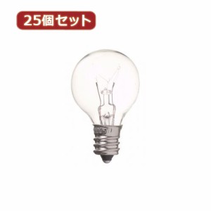 YAZAWA 【25個セット】 ベビーボール球15WクリアE12 G301215CX25 家電 照明器具 照明器具【送料無料】