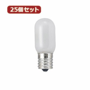 YAZAWA 【25個セット】 ナツメ球5Wホワイト口金E17 T201705WX25 家電 照明器具 照明器具【送料無料】