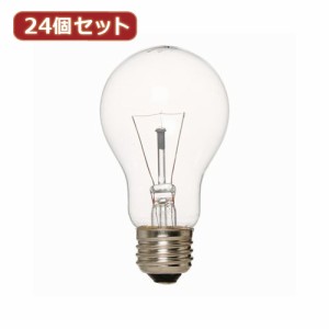 YAZAWA 【24個セット】 長寿命クリア40W形 L100V40WCLX24 家電 照明器具 照明器具【送料無料】