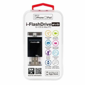 Photofast i-FlashDrive EVO for iOS&Mac/PC Apple社認定 LightningUSBメモリー 16GB IFDEVO16GB【送料無料】