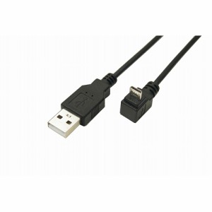 変換名人 USB A to micro下L型100cmケーブル USBA-MCDL/CA100