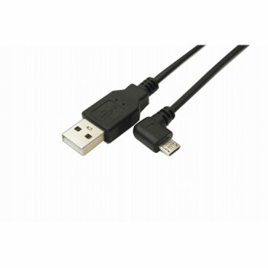 変換名人 USB A to micro左L型100cmケーブル USBA-MCLL/CA100