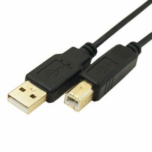 変換名人 極細USBケーブルAオス-Bオス 3m USB2A-B/CA300