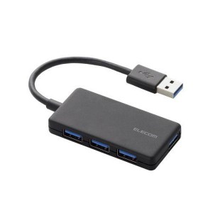 エレコム 4ポートUSB3.0ハブ(コンパクトタイプ) U3H-A416BBK【送料無料】