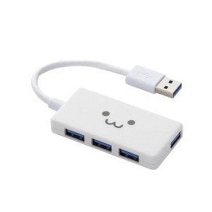 エレコム 4ポートUSB3.0ハブ(コンパクトタイプ) U3H-A416BF1WH【送料無料】